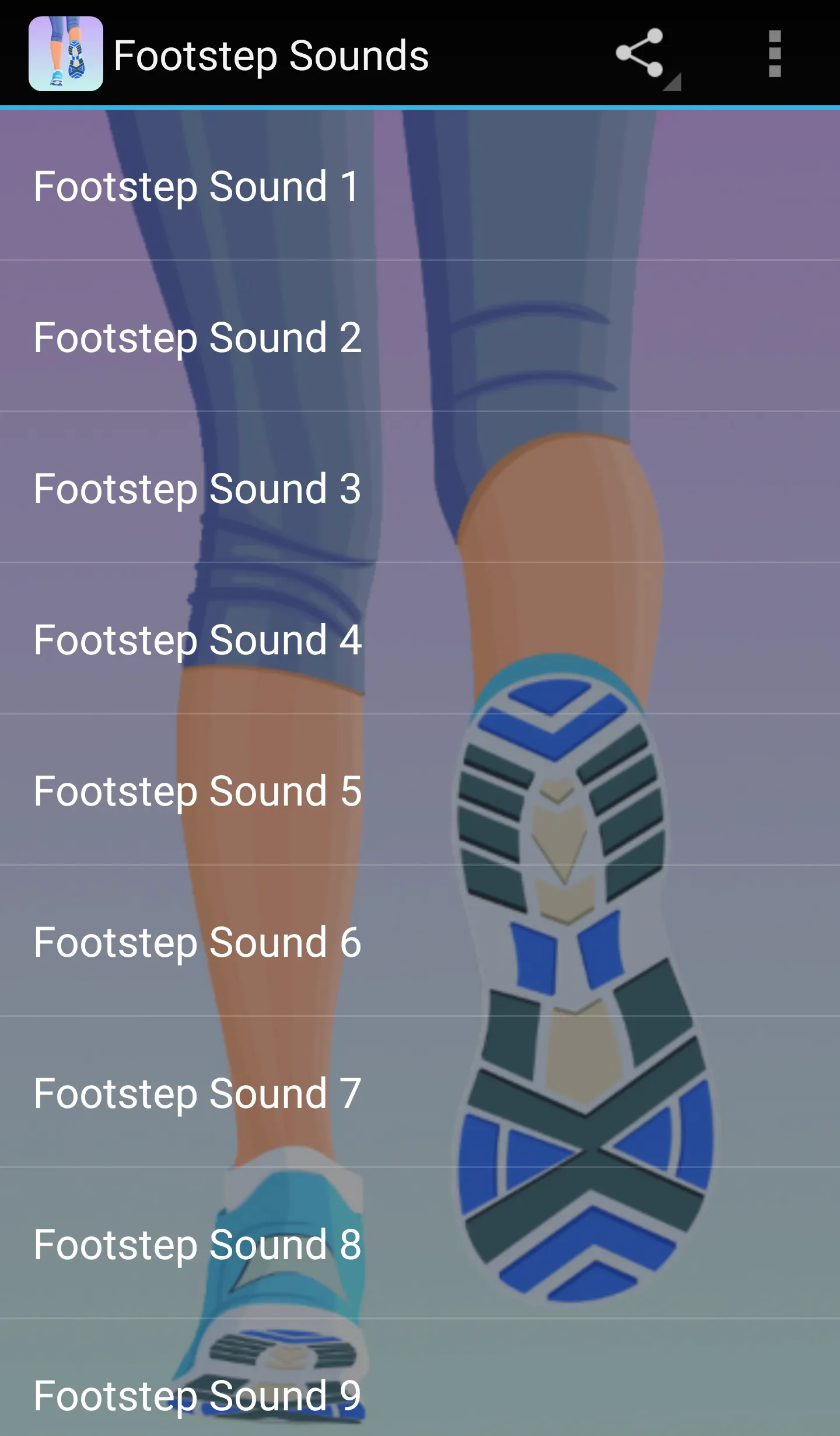 Footstep Sounds | Indus Appstore | Screenshot