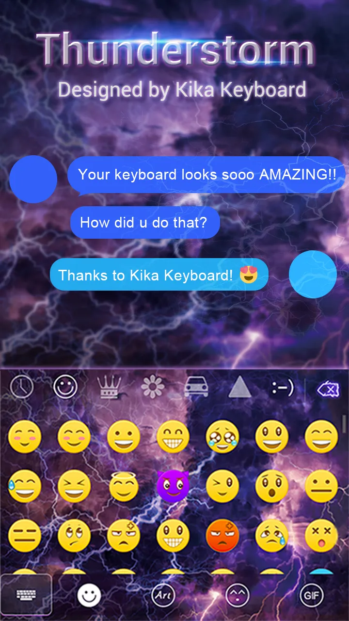Thunderstorm Keyboard Backgrou | Indus Appstore | Screenshot