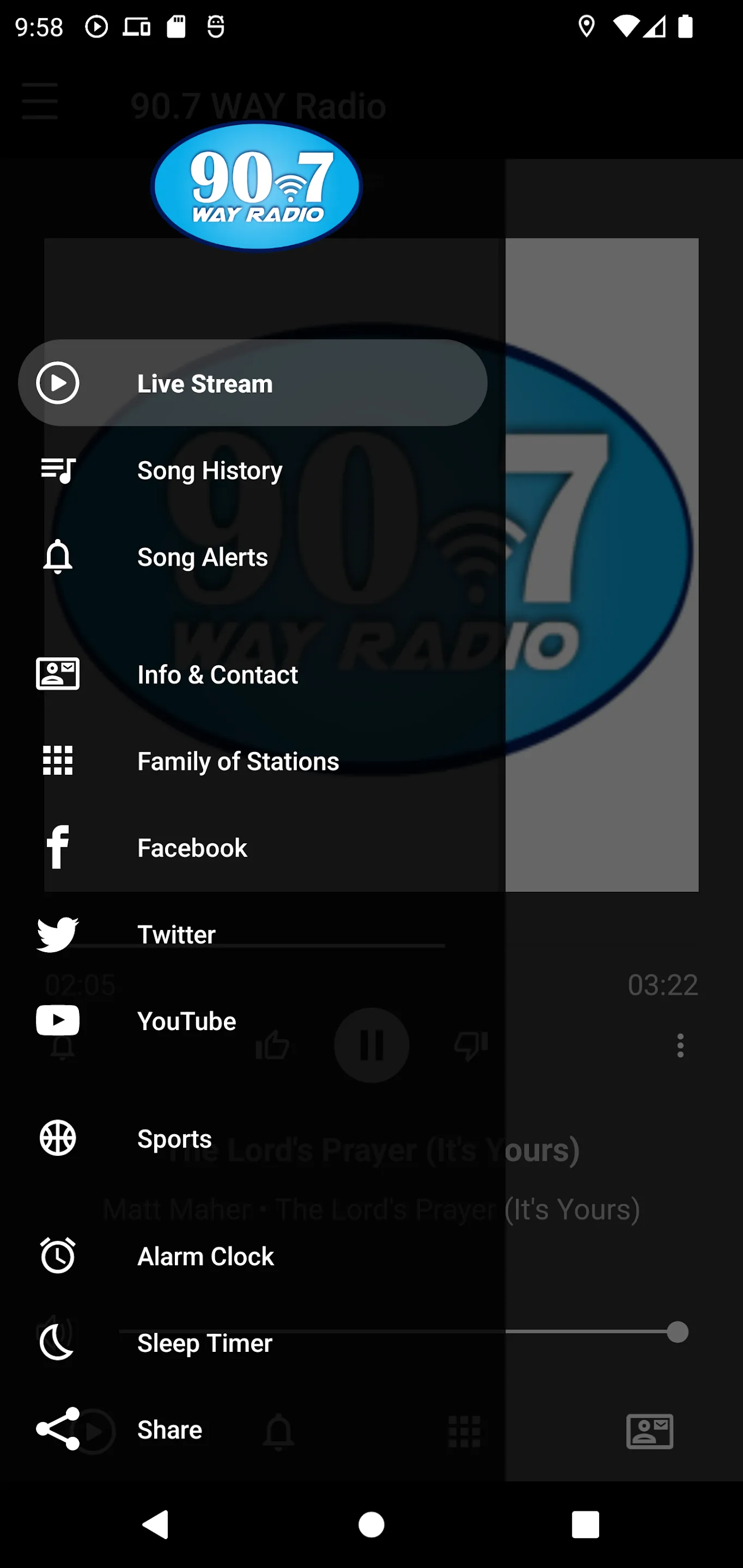 90.7 WAY Radio | Indus Appstore | Screenshot