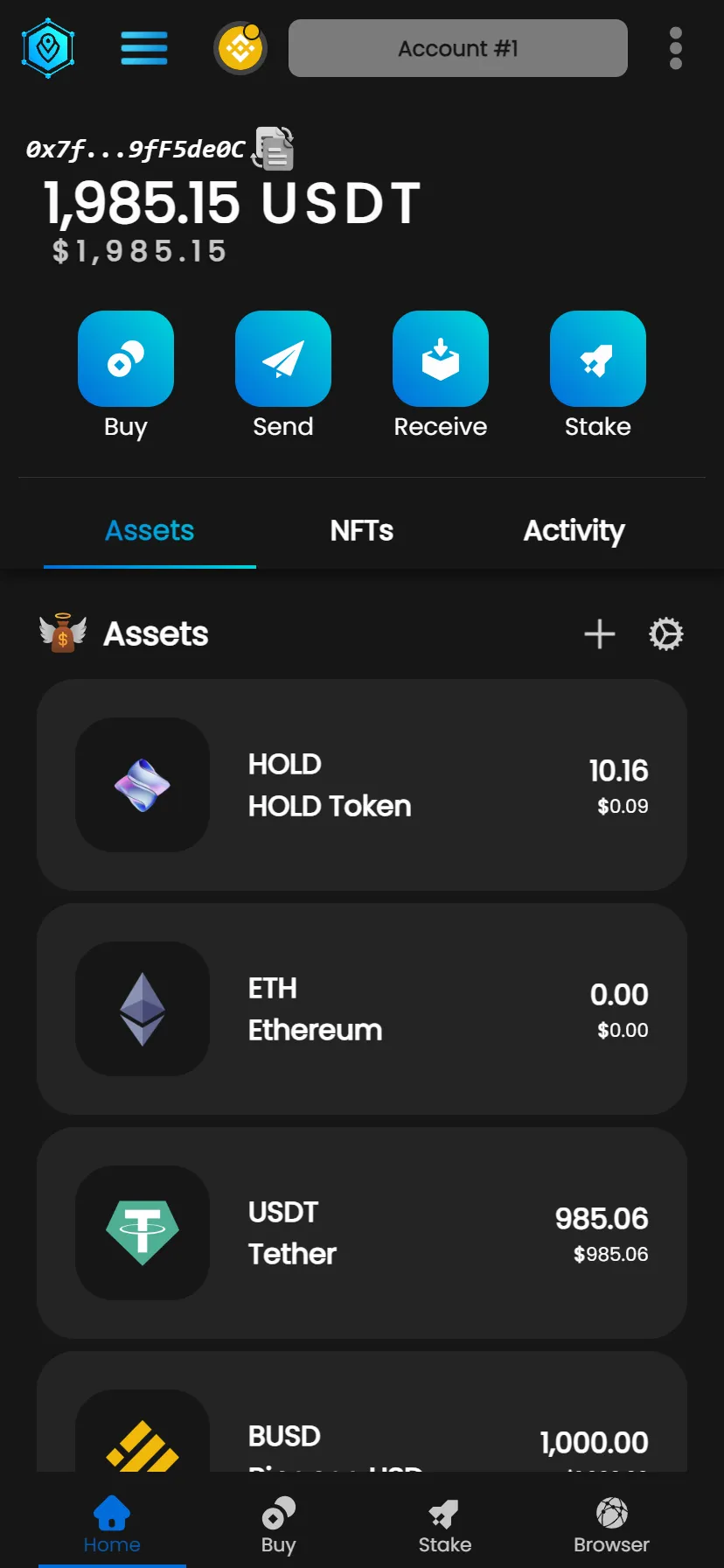 HOLD Wallet | Indus Appstore | Screenshot