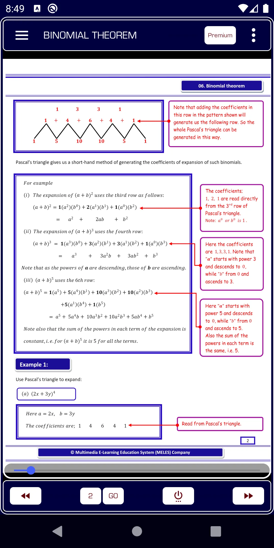 Binomial theorem Pure Math | Indus Appstore | Screenshot