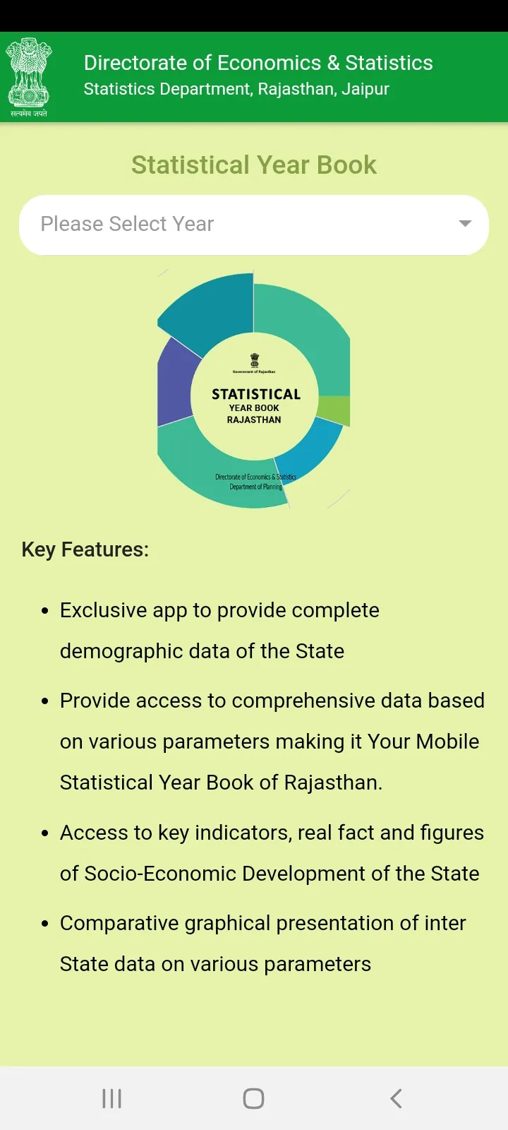 Statistical Year Book Rajastha | Indus Appstore | Screenshot