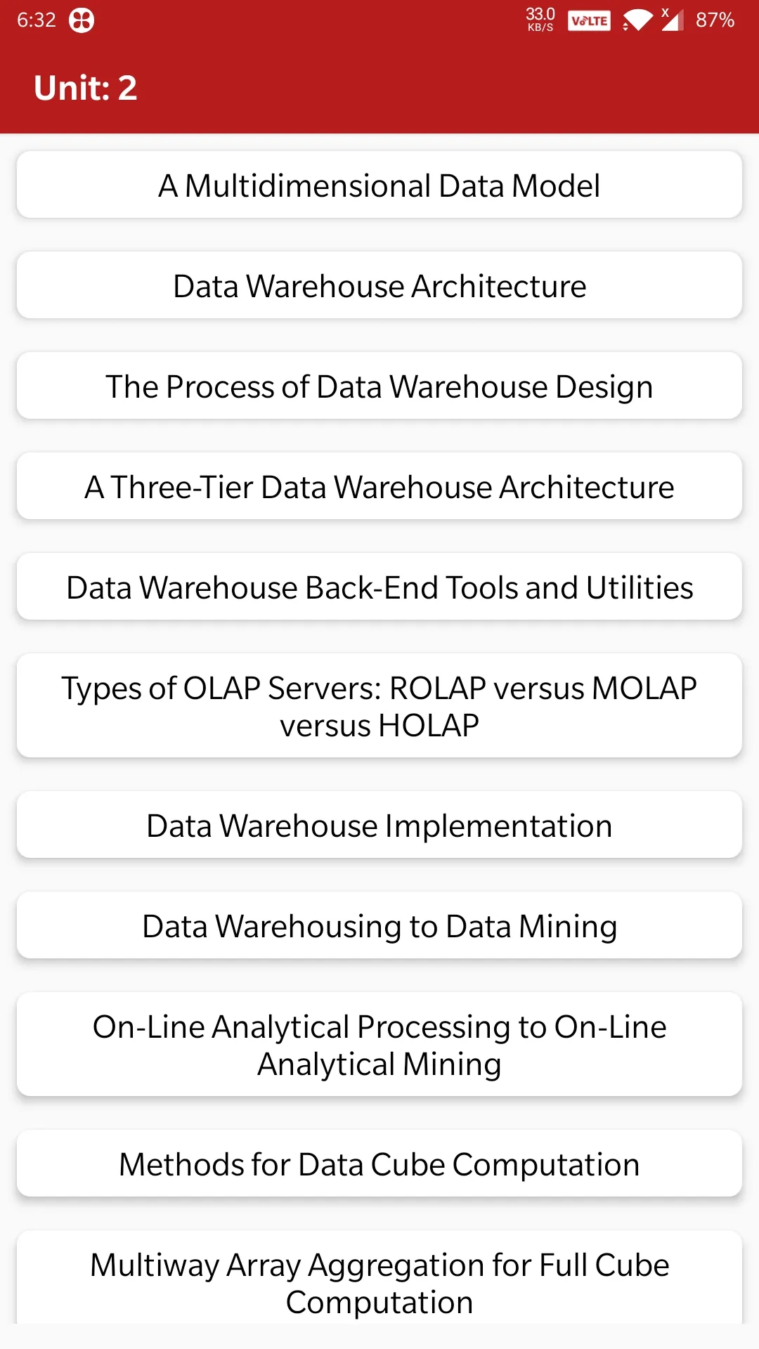 Data mining & Data Warehousing | Indus Appstore | Screenshot