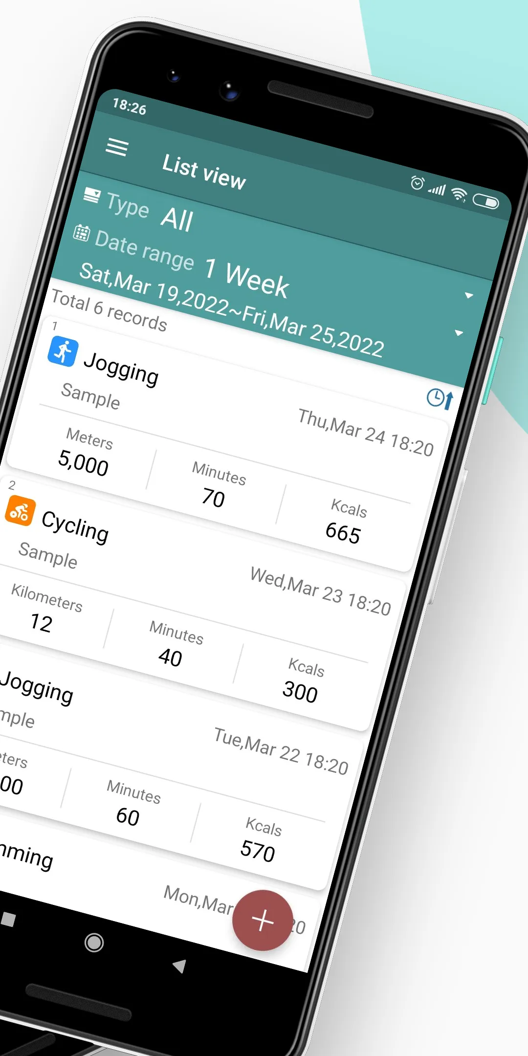 MySportLog - Fitness, Exercise | Indus Appstore | Screenshot