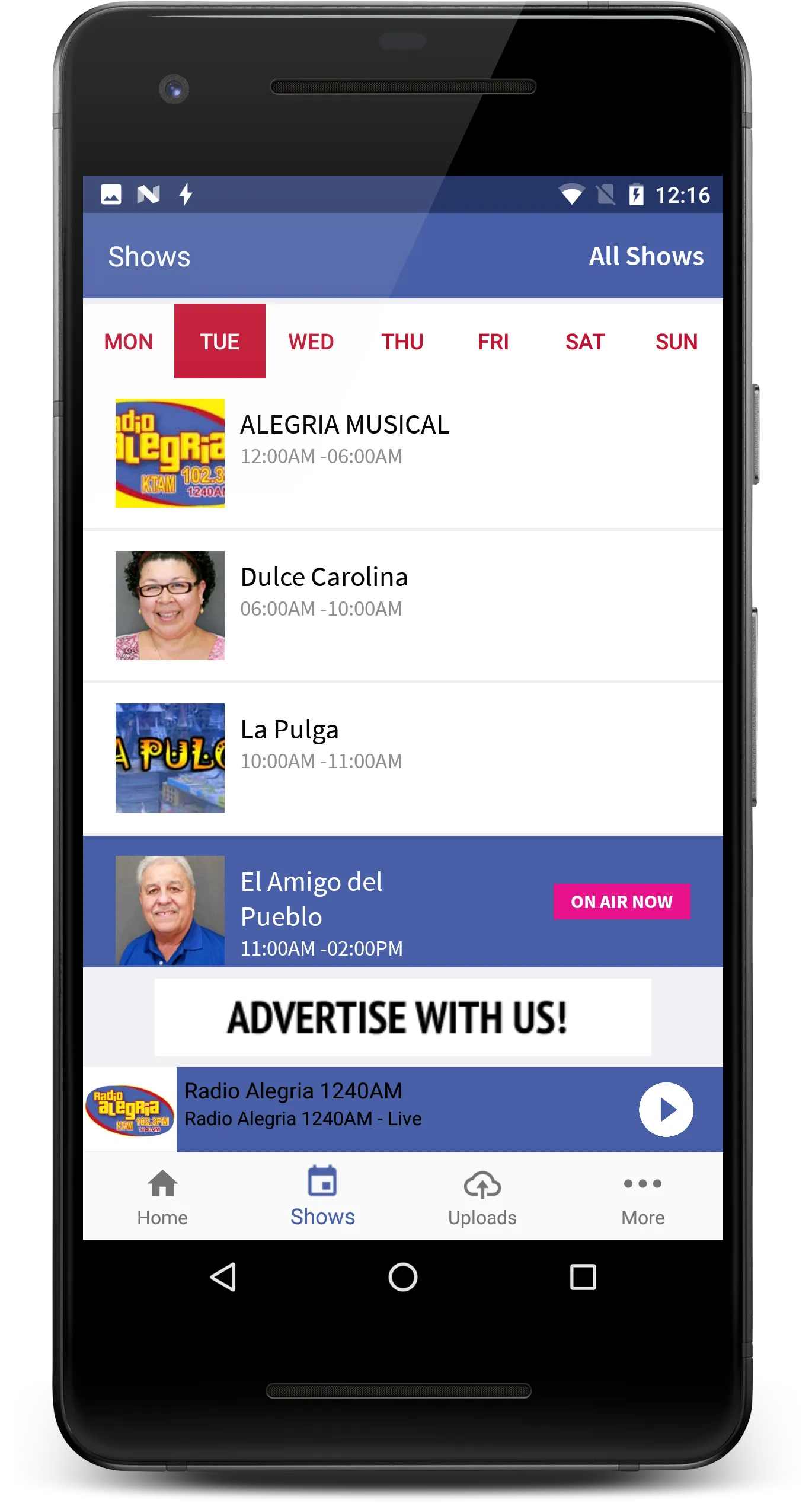 KTAM Radio Alegria | Indus Appstore | Screenshot