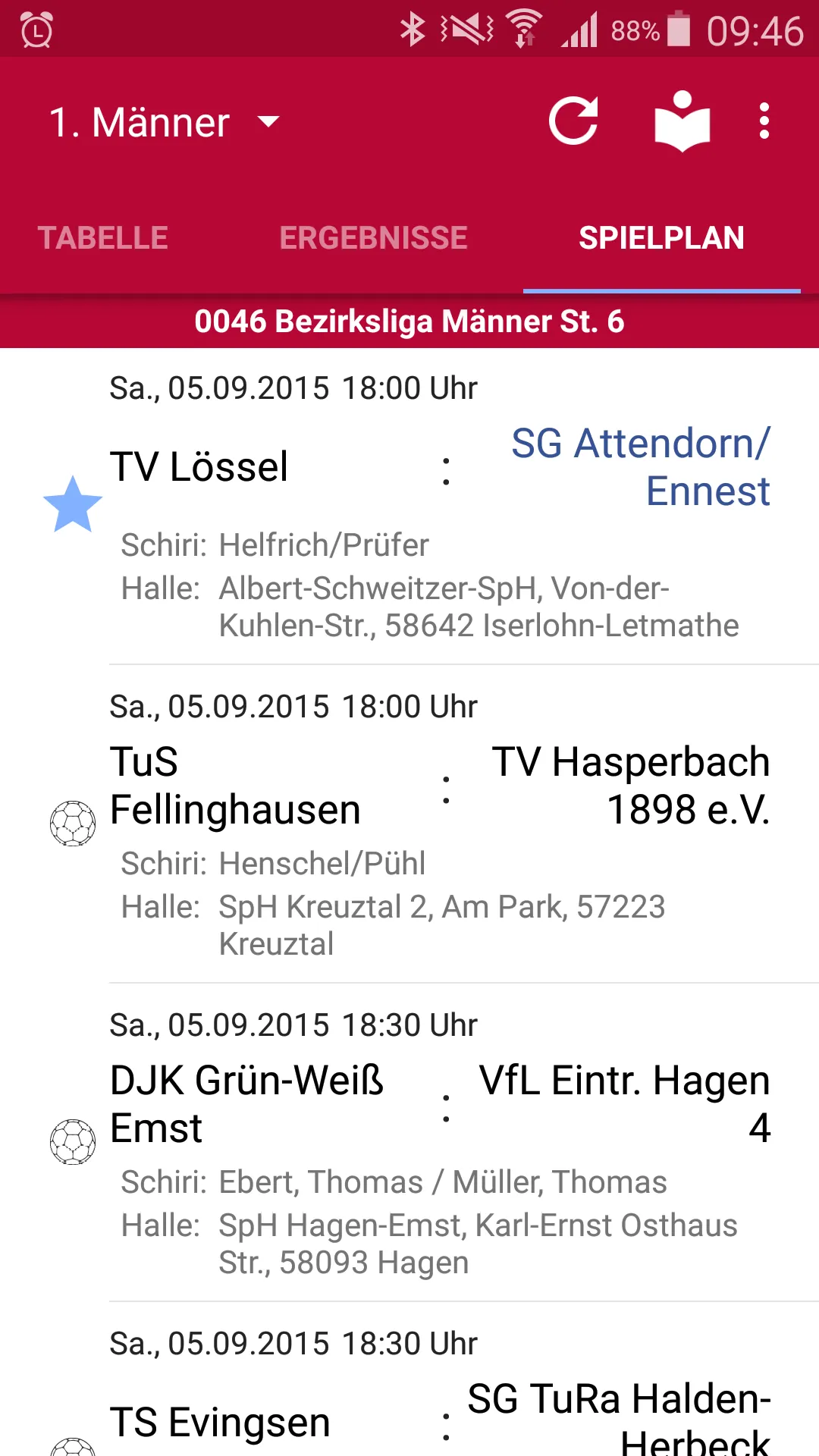 SG Attendorn Ennest e.V. | Indus Appstore | Screenshot