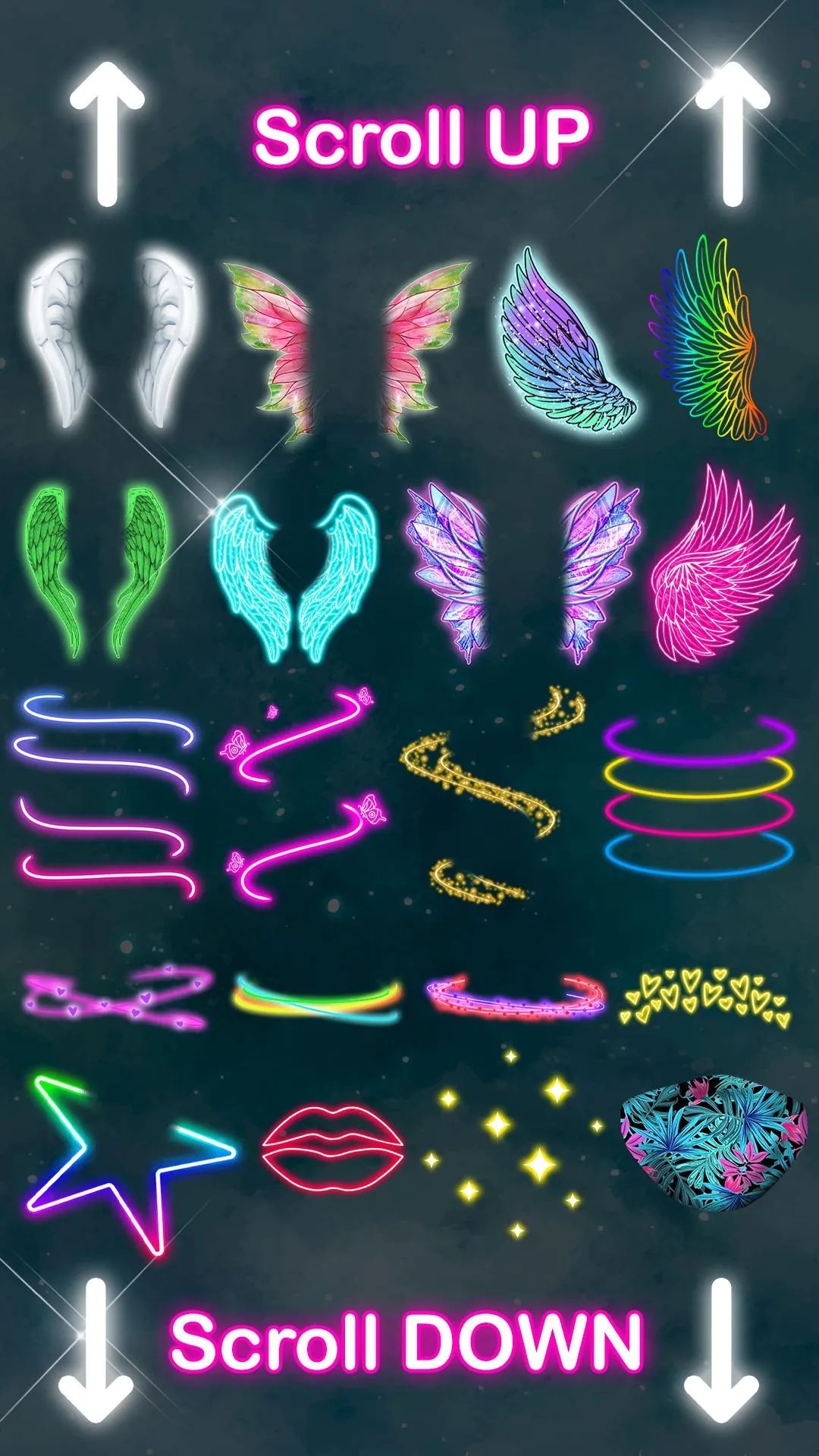 Neon Wings Photo Editor | Indus Appstore | Screenshot