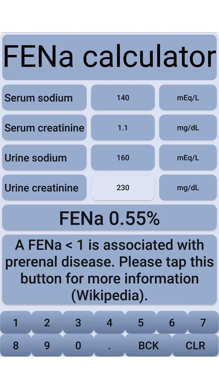 FENa - Fractional Excretion of | Indus Appstore | Screenshot