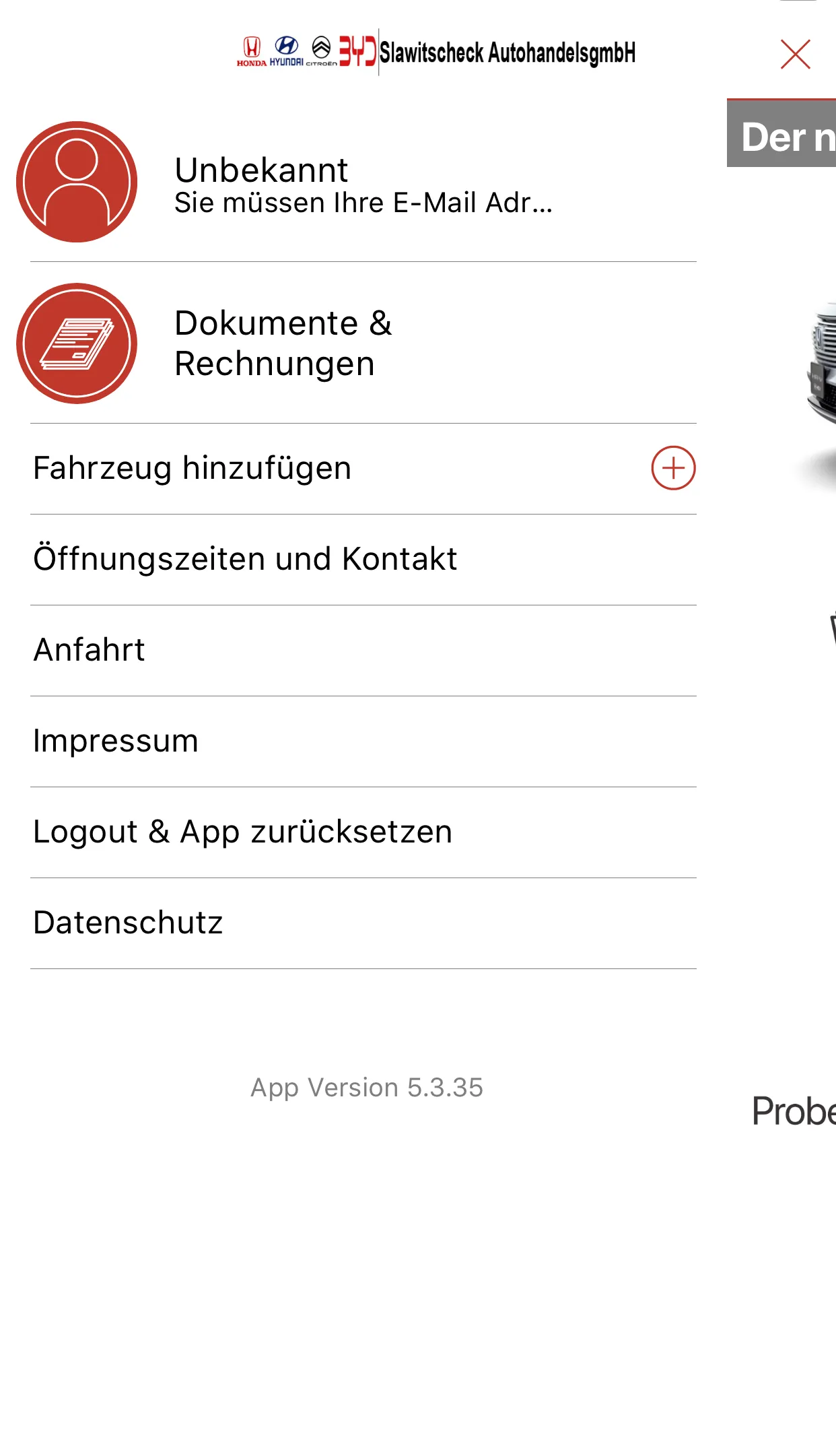 Autohaus Slawitscheck | Indus Appstore | Screenshot