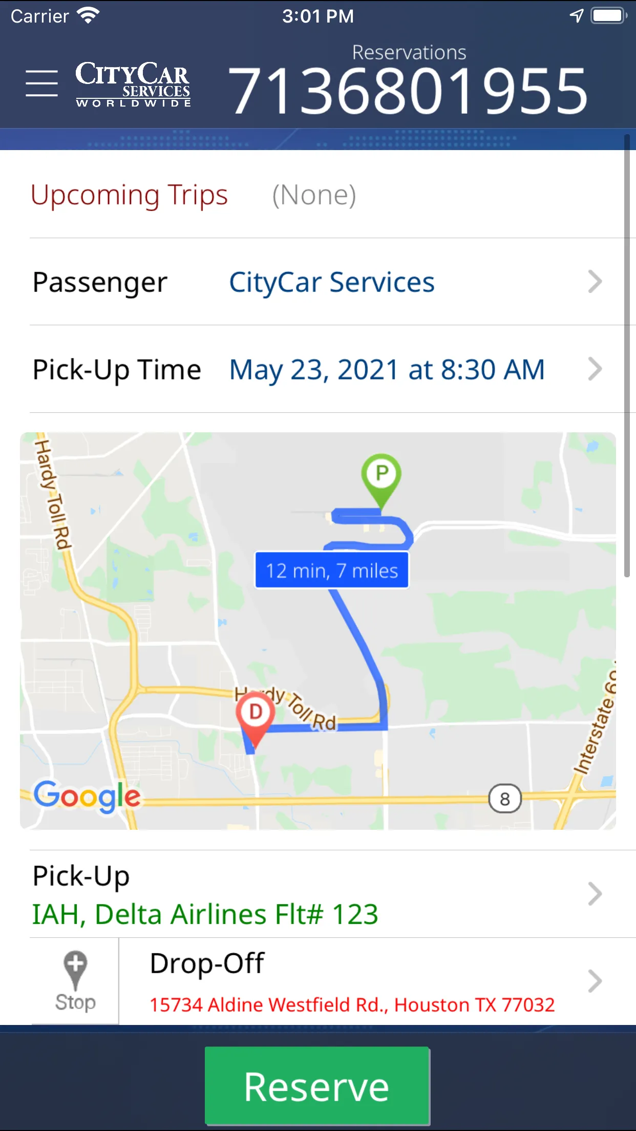 CityCar Services | Indus Appstore | Screenshot