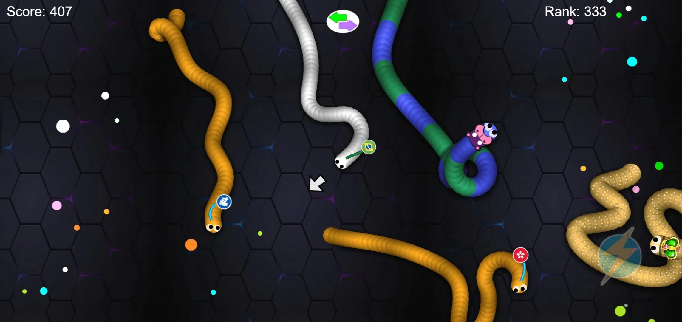 Snake Worm Slither Zone IO | Indus Appstore | Screenshot