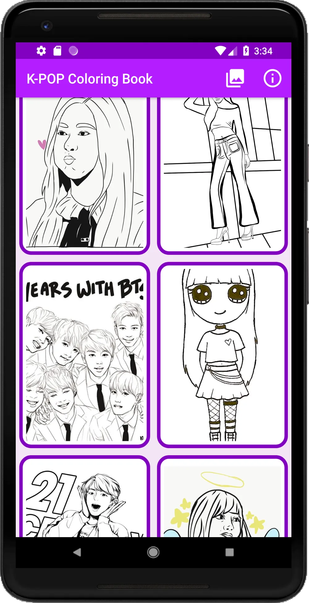 K-POP Coloring Book | Indus Appstore | Screenshot