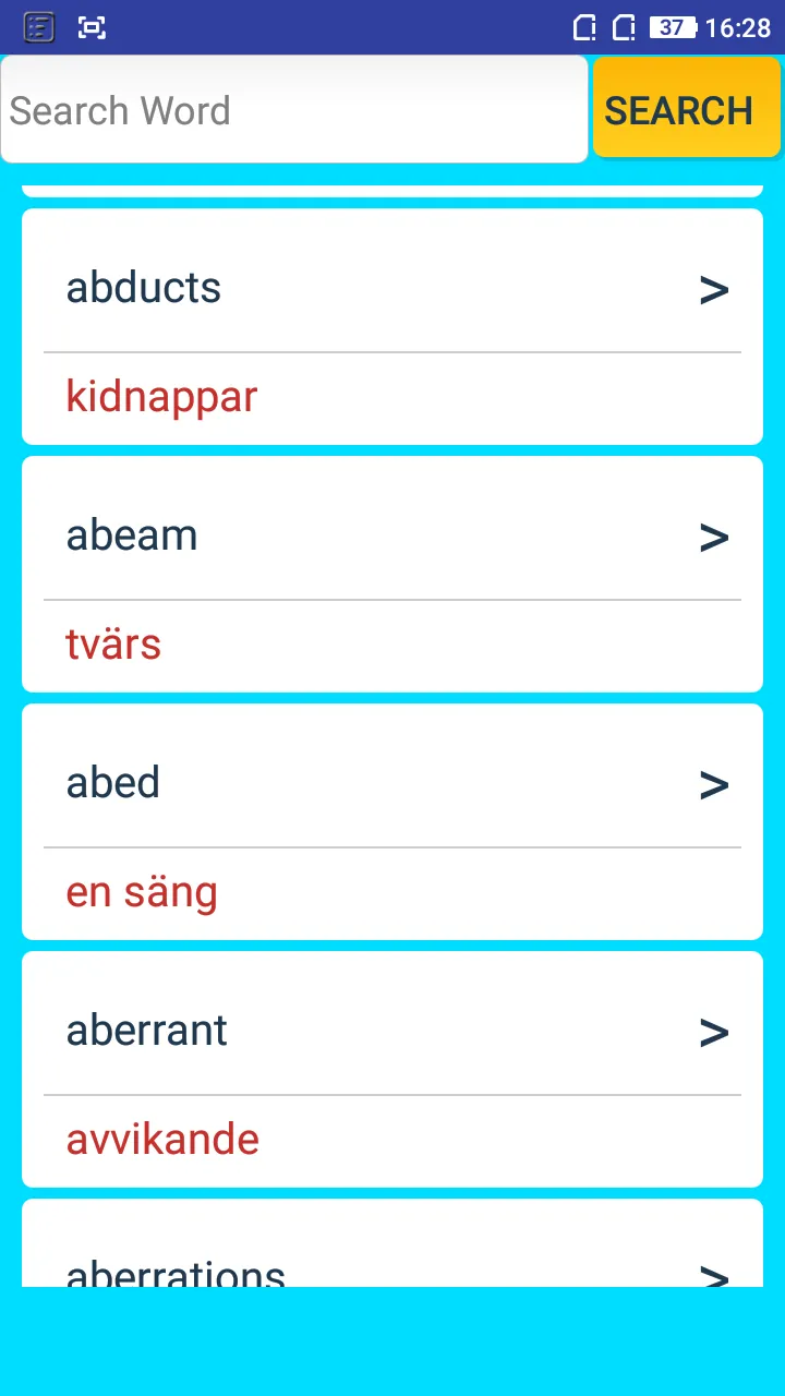 English To Swedish Dictionary | Indus Appstore | Screenshot