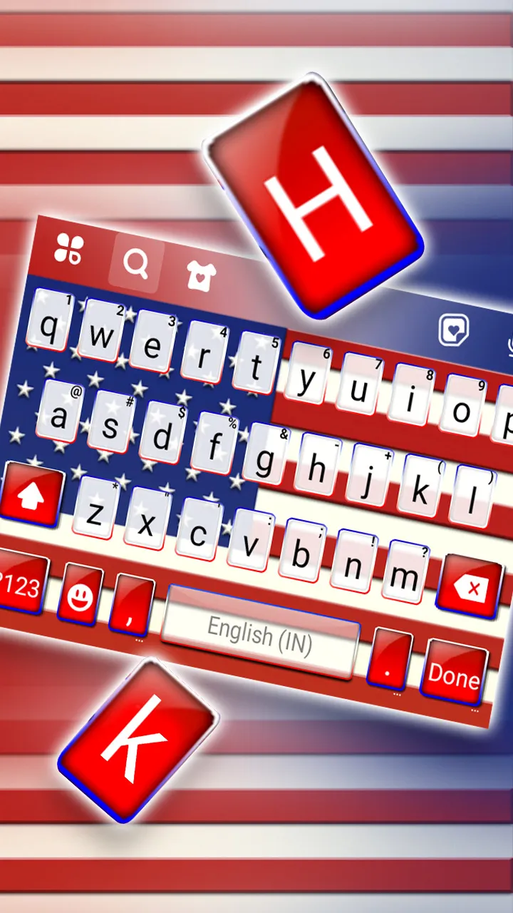 American Flag Keyboard Backgro | Indus Appstore | Screenshot