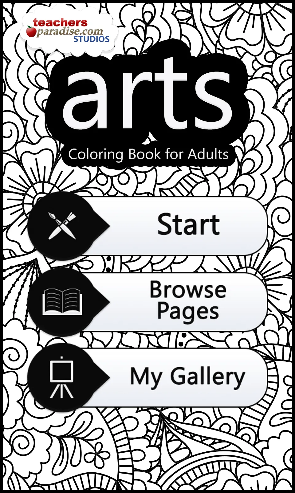 arts Coloring Book for Adults | Indus Appstore | Screenshot