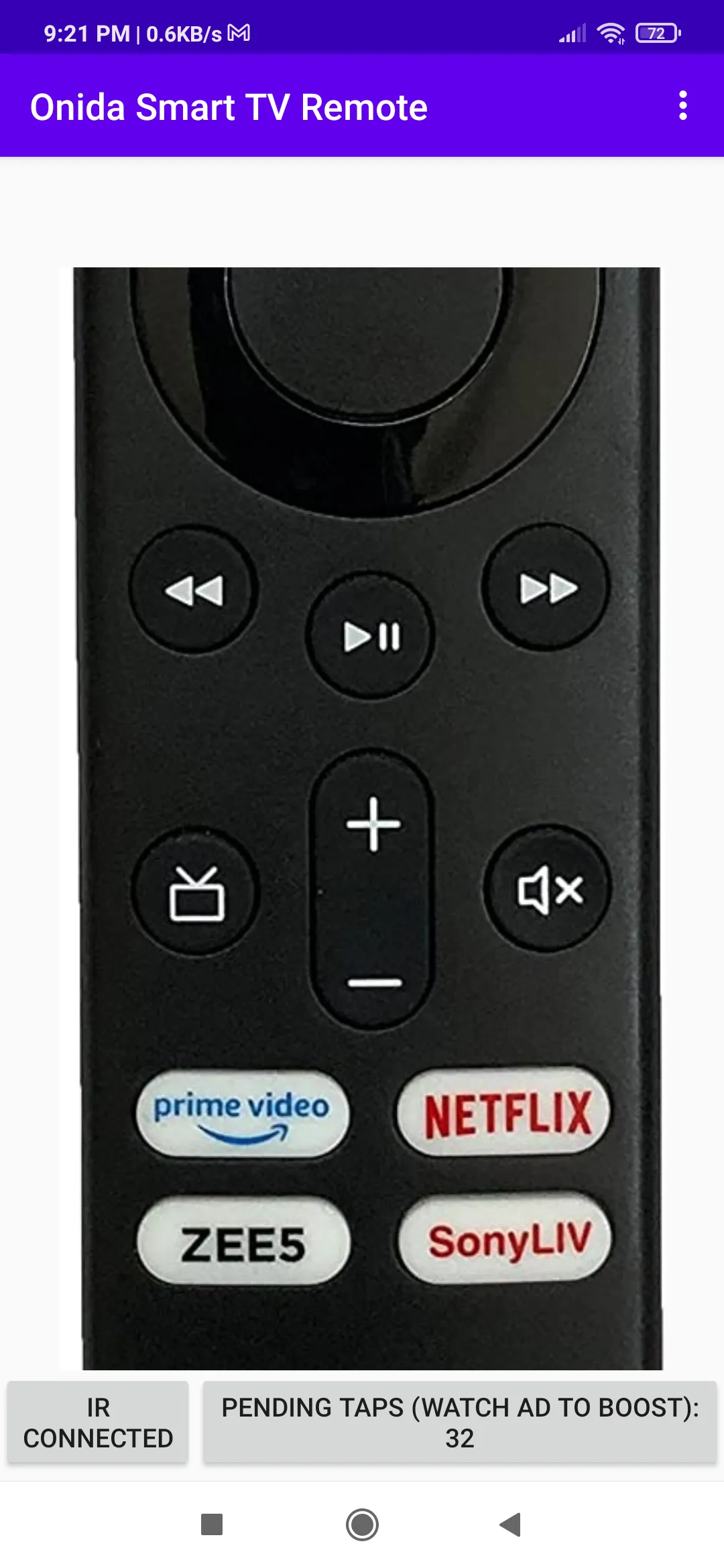 Onida Smart TV Remote | Indus Appstore | Screenshot