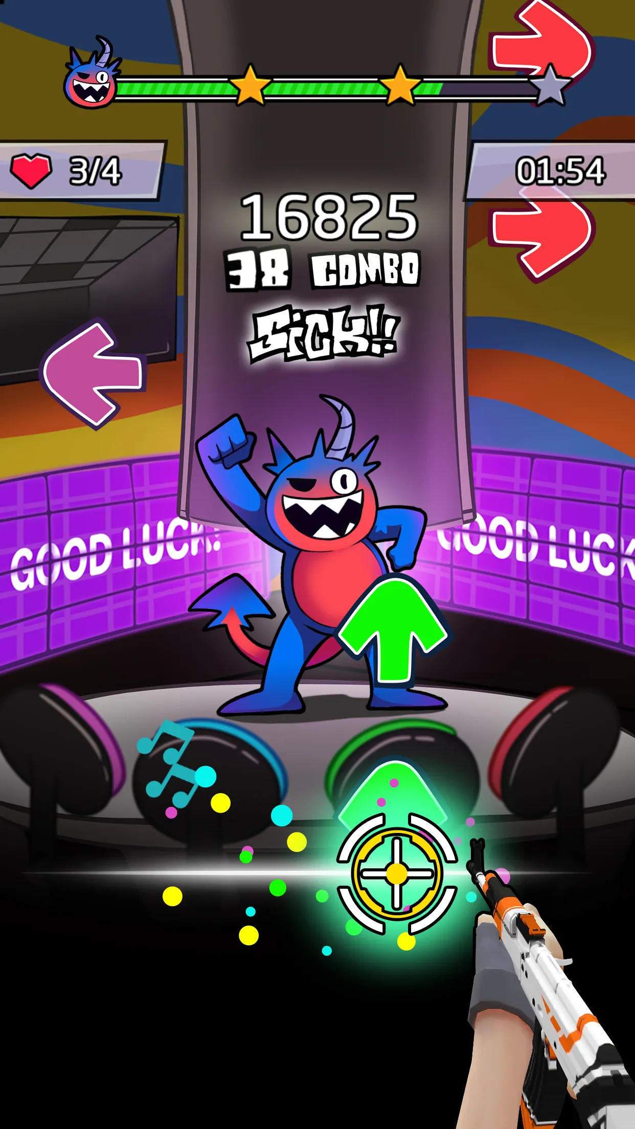 Beat Shooter Night: Rap Battle | Indus Appstore | Screenshot