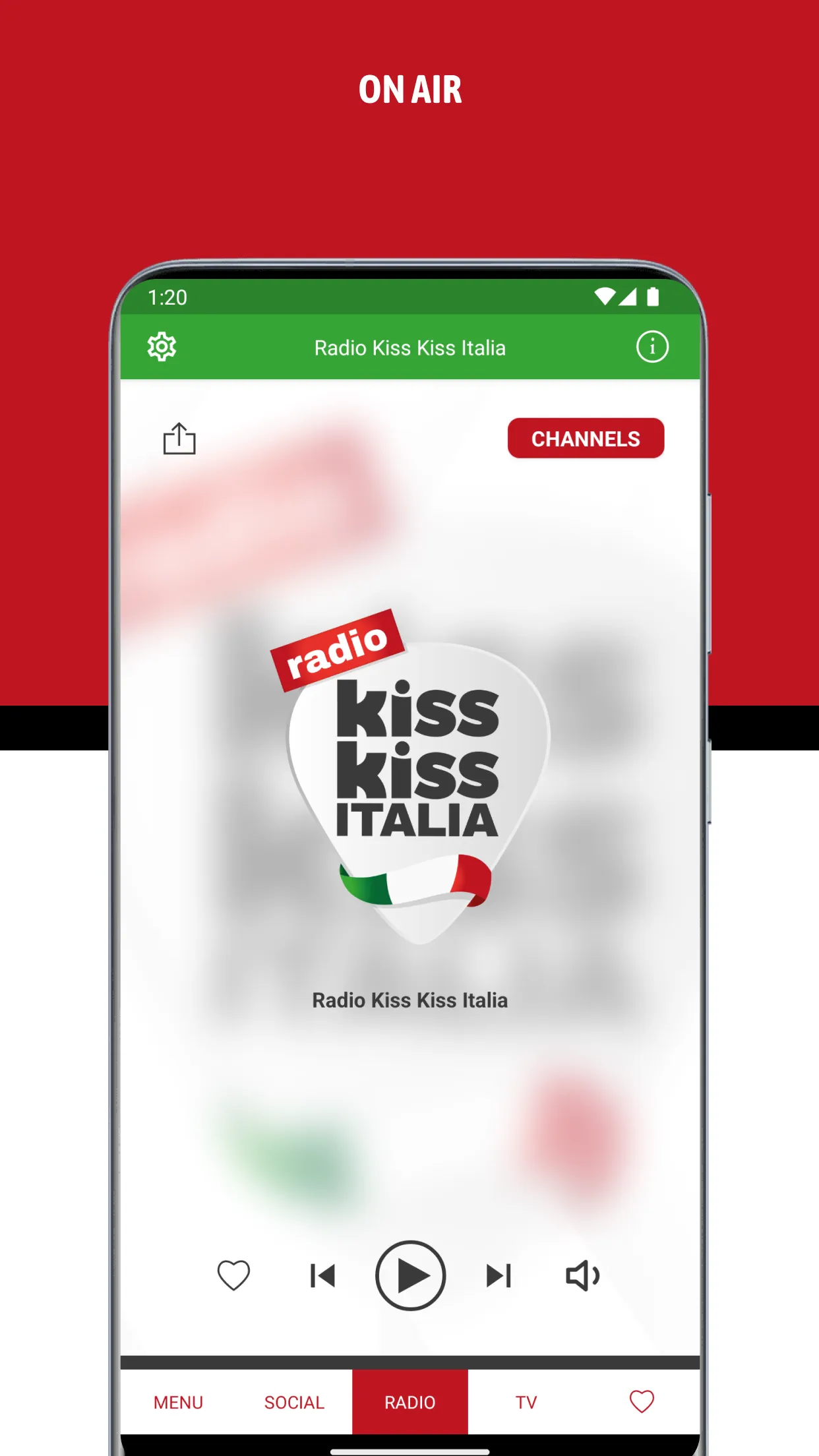 Radio Kiss Kiss Italia | Indus Appstore | Screenshot