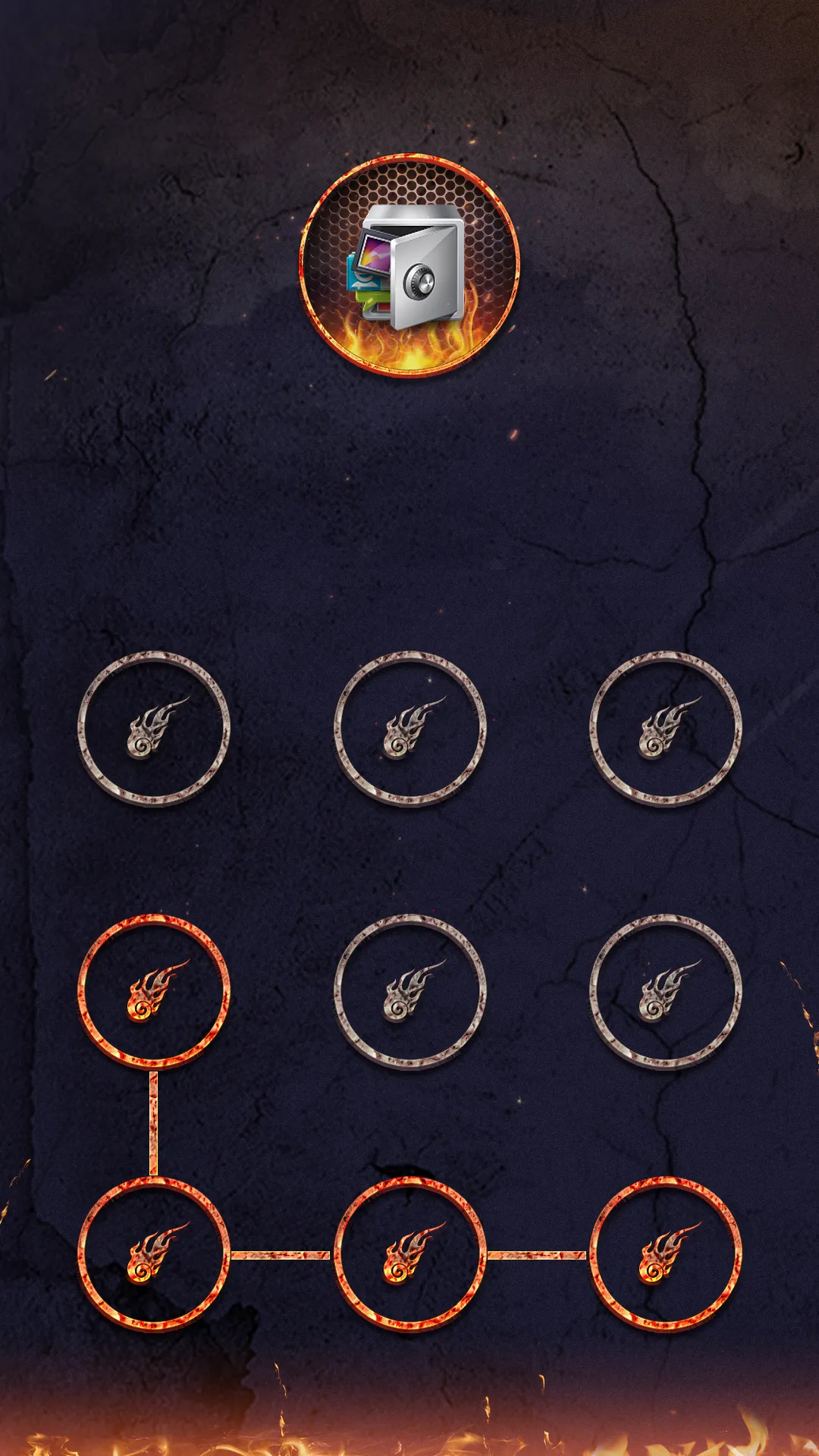 AppLock Theme Flame | Indus Appstore | Screenshot