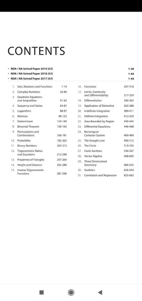 NDA/NA Mathematics Offline | Indus Appstore | Screenshot