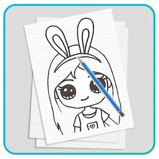 Learn to draw a cute girl | Indus Appstore | Screenshot