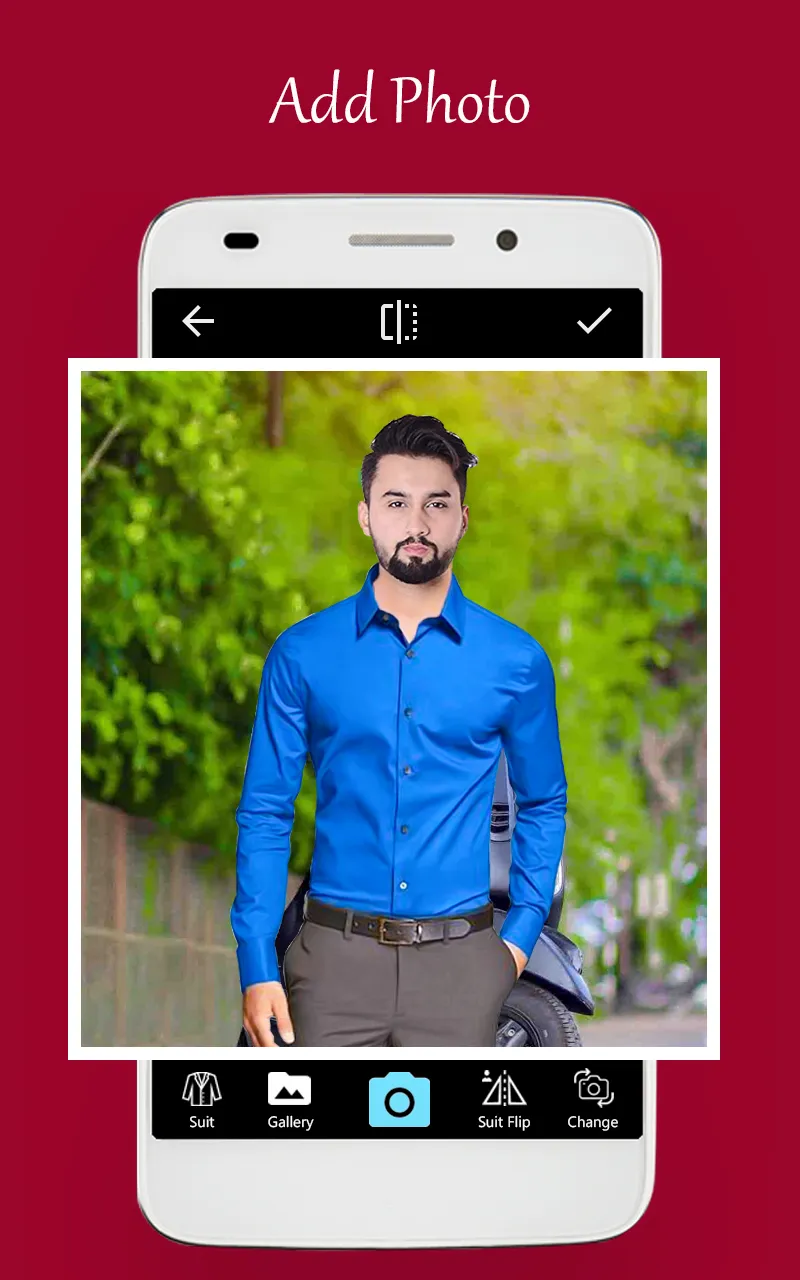 Men formal shirt photo editor | Indus Appstore | Screenshot