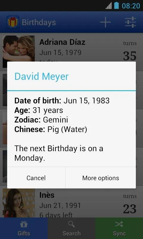 Birthdays: Reminder & calendar | Indus Appstore | Screenshot