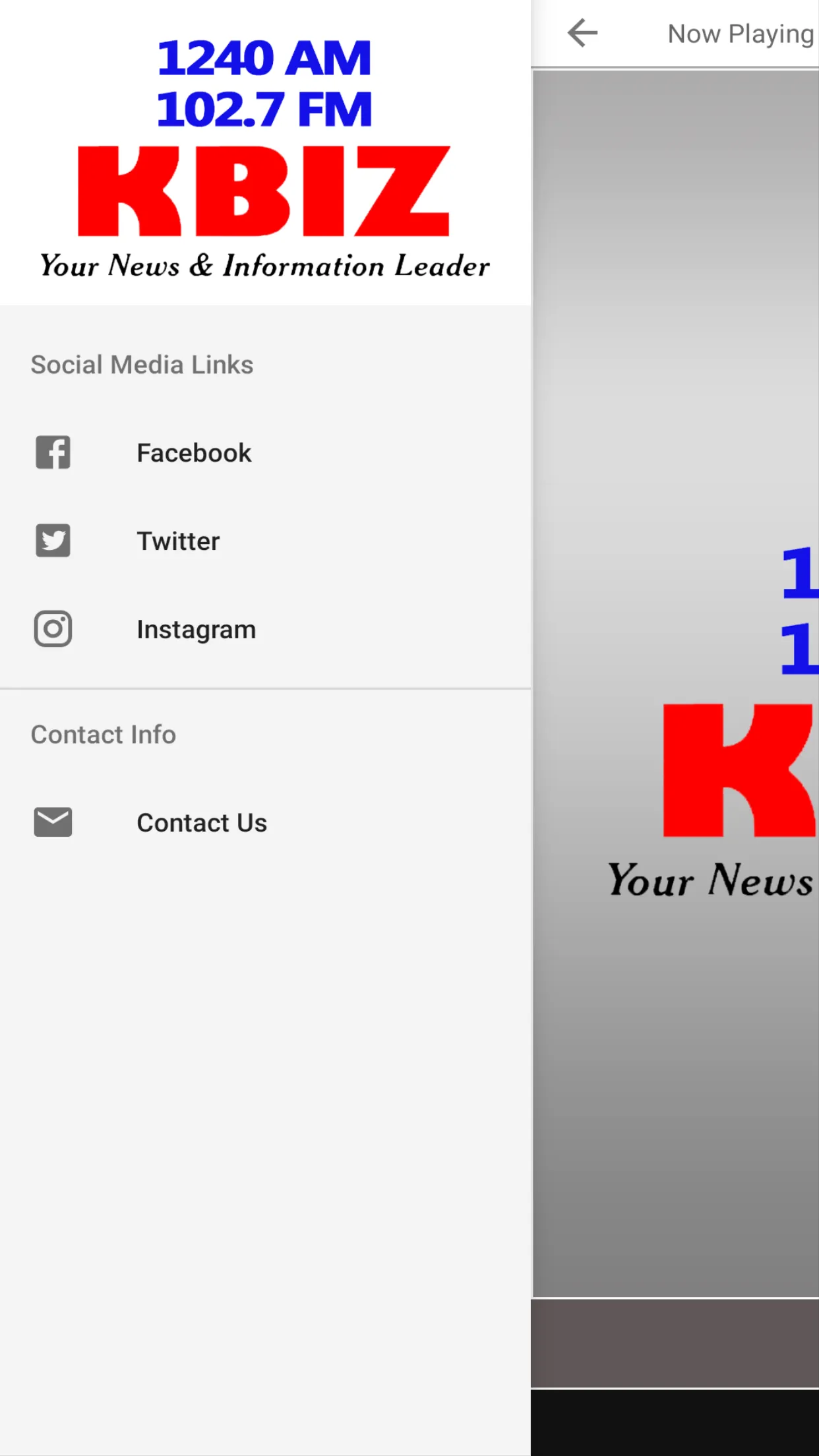 KBIZ AM FM RADIO | Indus Appstore | Screenshot