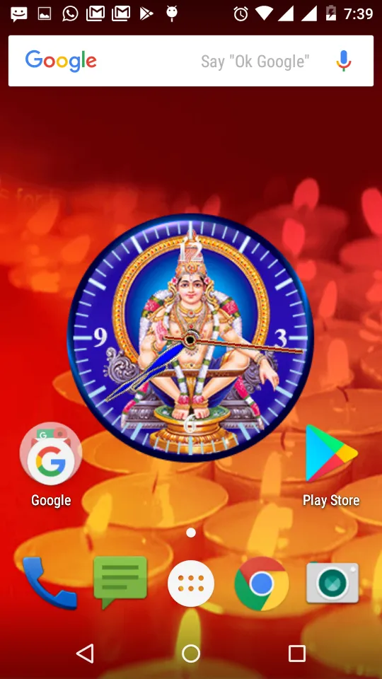 Ayyappa Clock Live Wallpaper | Indus Appstore | Screenshot