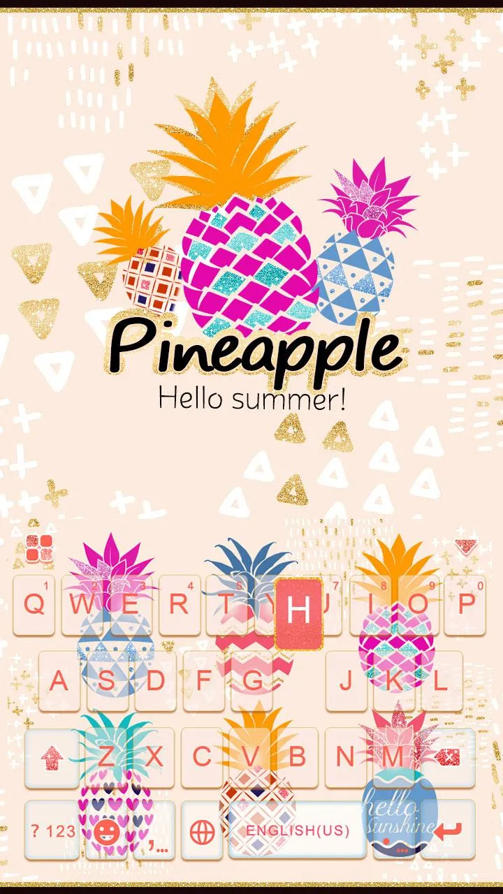 Pineapple Keyboard Theme | Indus Appstore | Screenshot