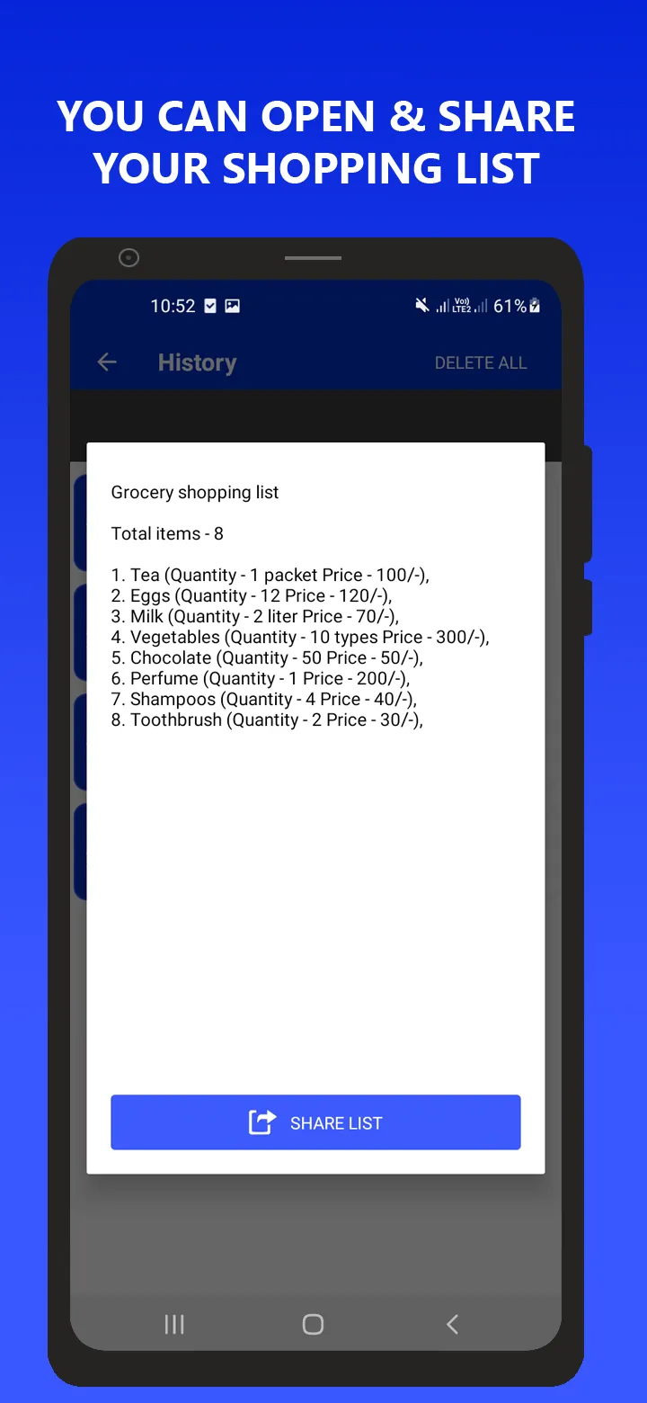 Shopping List Notebook | Indus Appstore | Screenshot