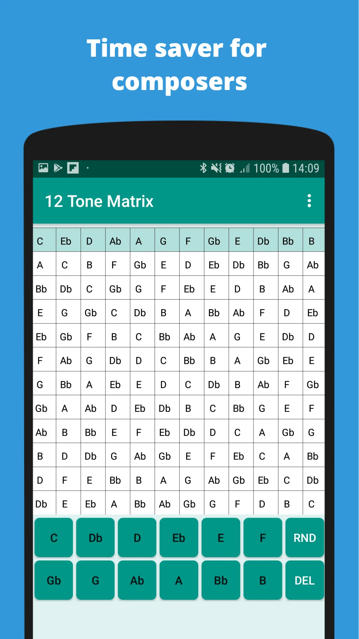 12 Tone Matrix Calculator | Indus Appstore | Screenshot