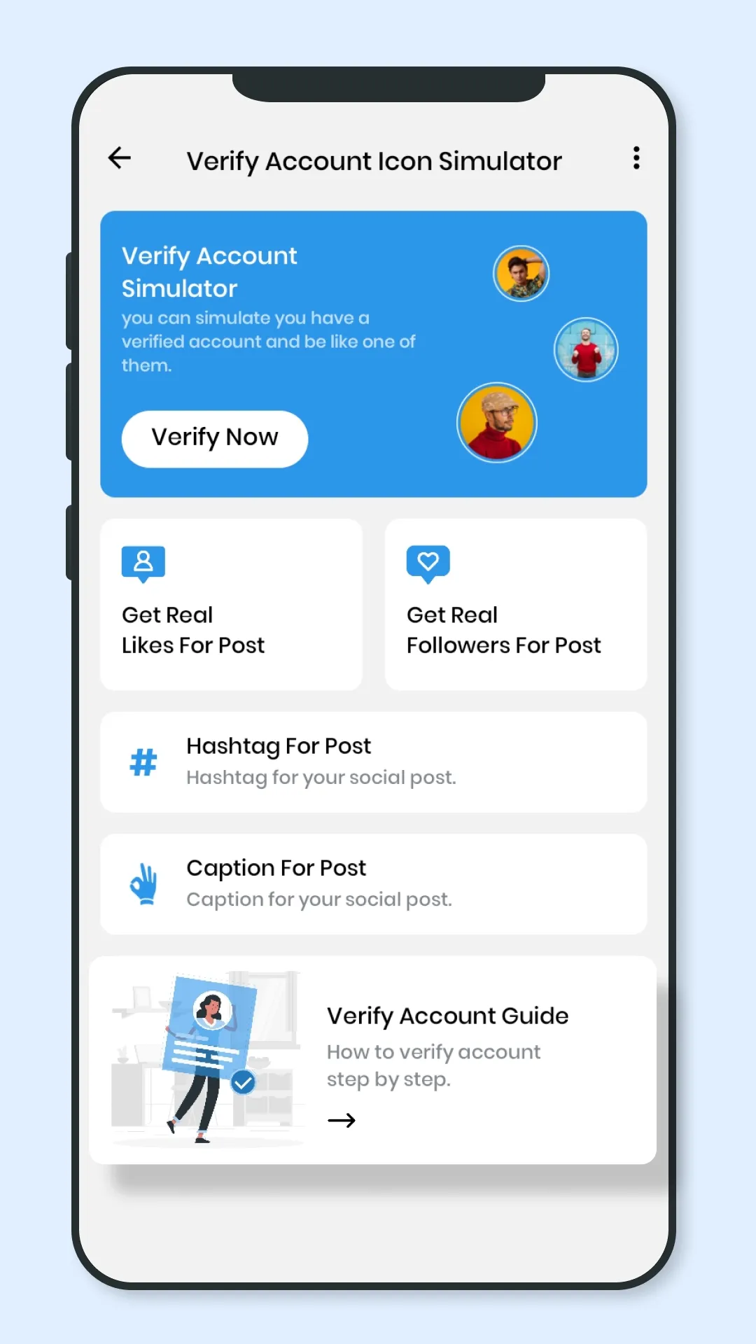 Verify Account Icon Simulator | Indus Appstore | Screenshot