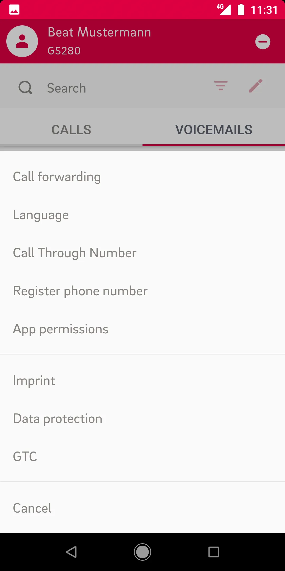 Sunrise Cloud PBX | Indus Appstore | Screenshot