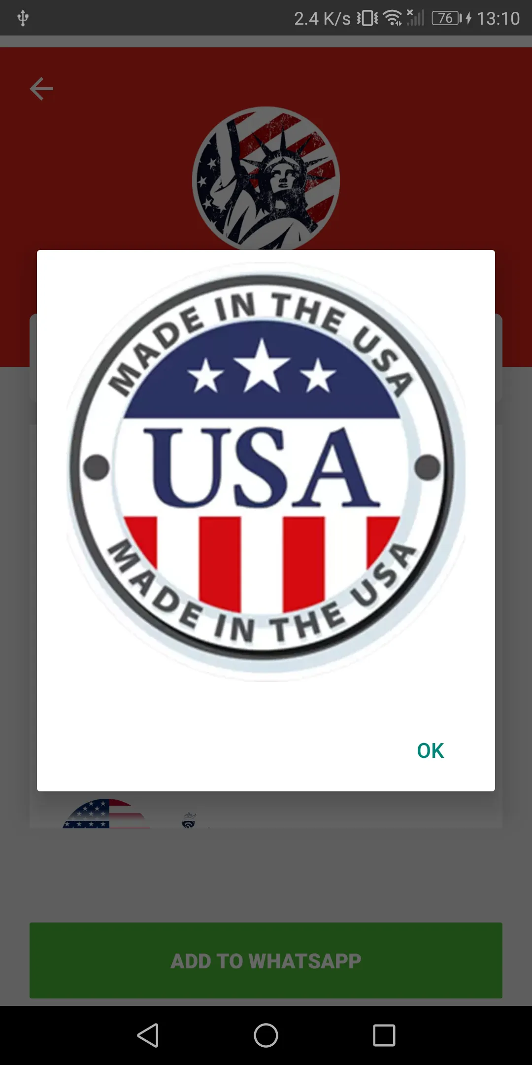 USA Stickers for WhatsApp | Indus Appstore | Screenshot