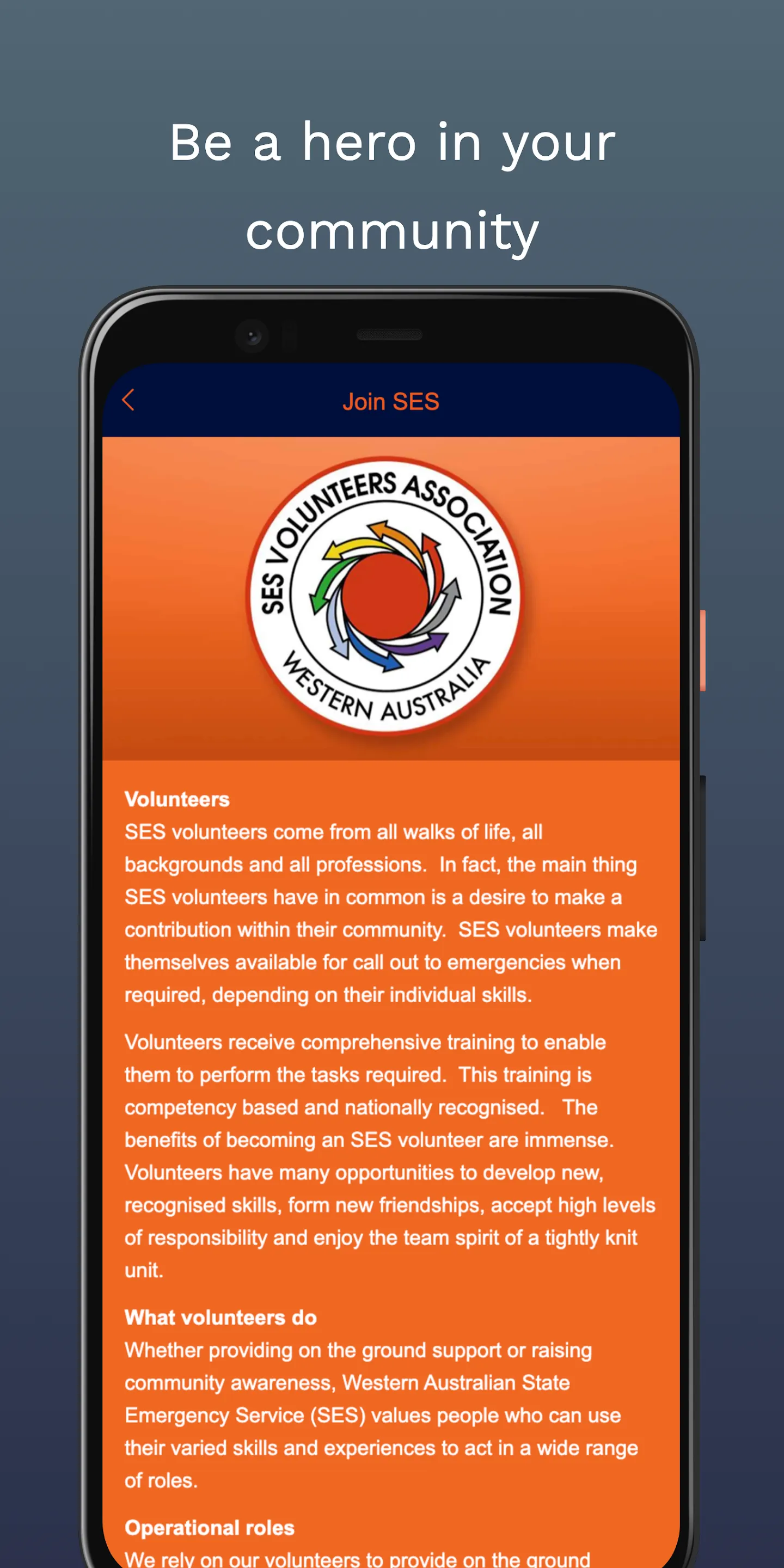 SES Volunteer Assoc. SESVA | Indus Appstore | Screenshot