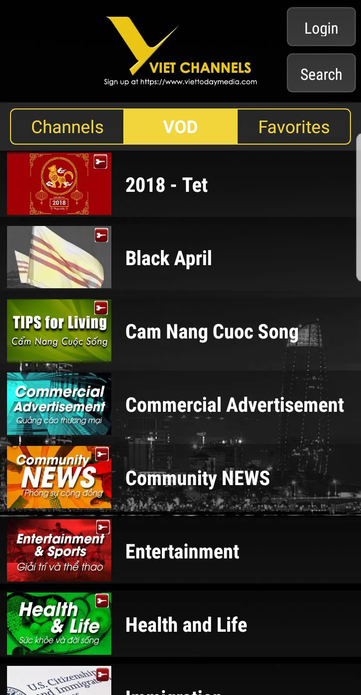 Viet Channels | Indus Appstore | Screenshot