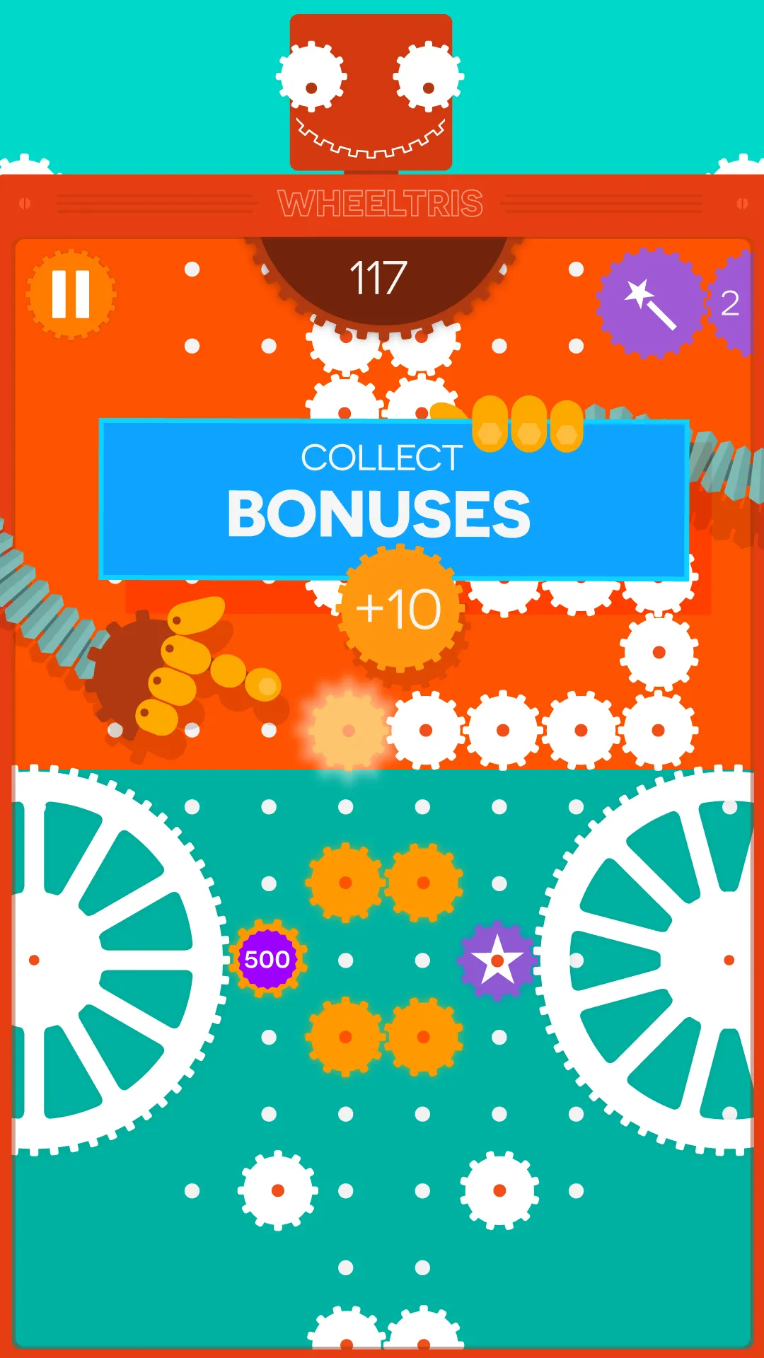 Wheeltris. Original puzzle | Indus Appstore | Screenshot