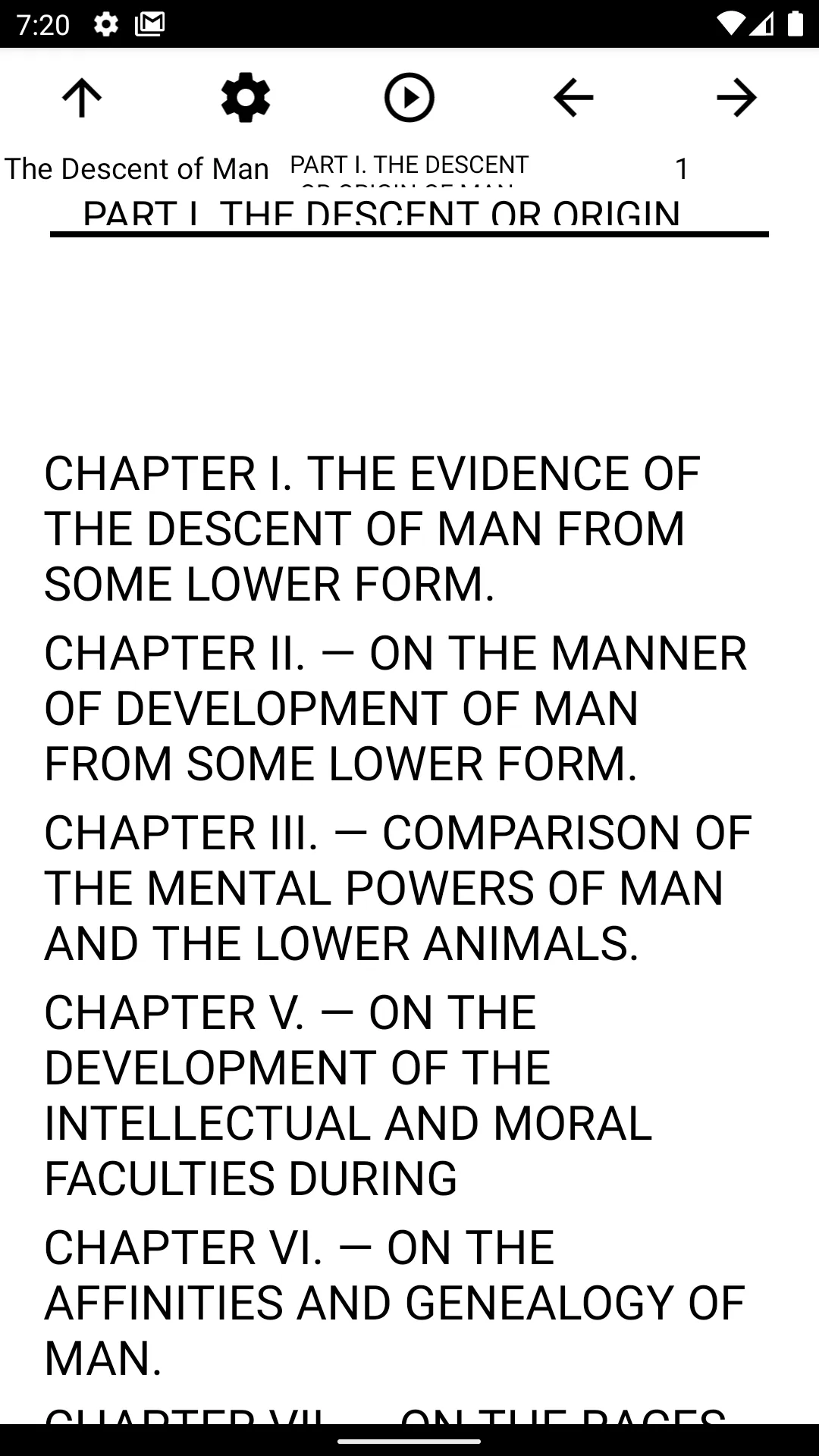 Book, The Descent of Man | Indus Appstore | Screenshot