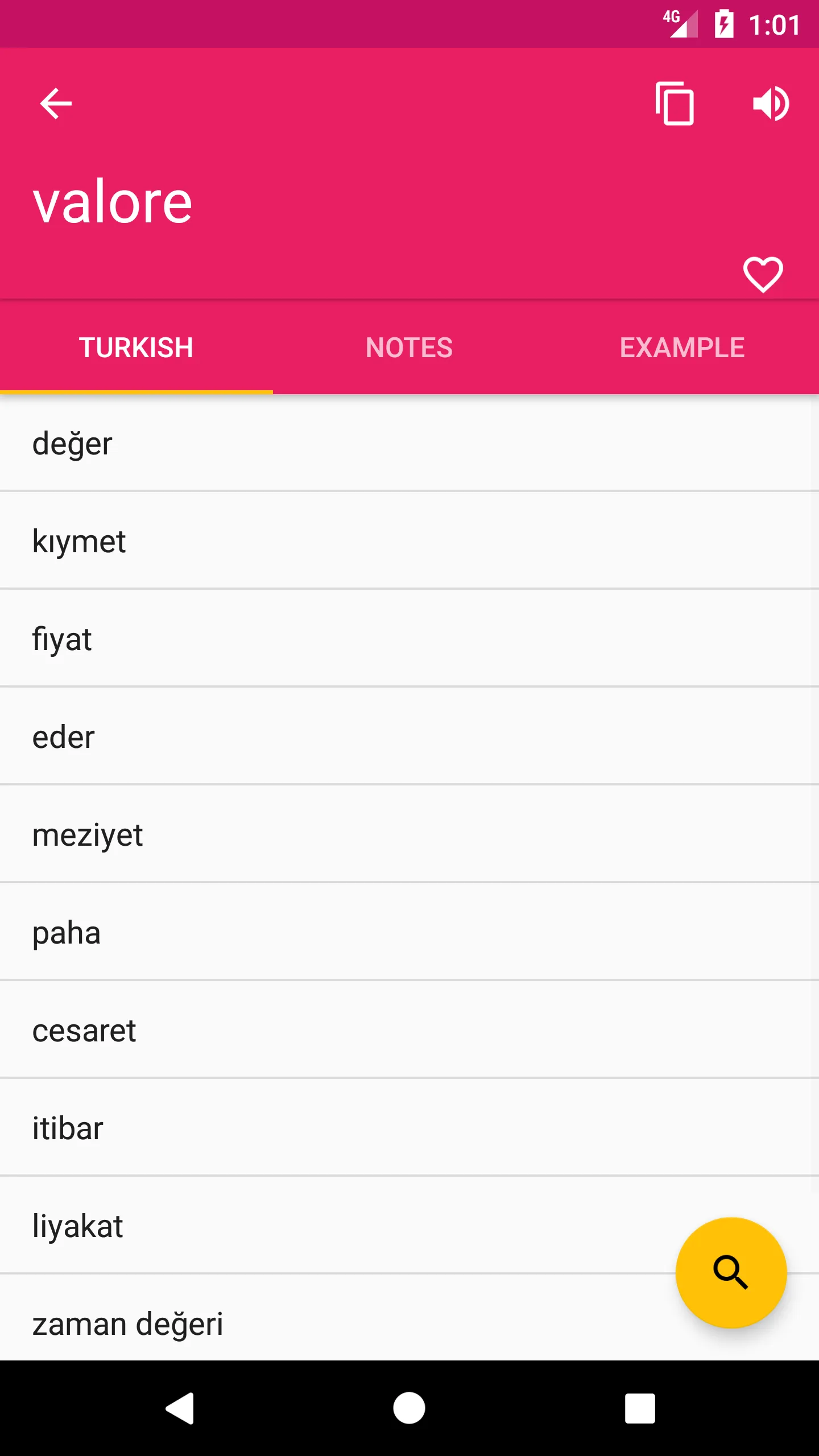 Italian Turkish Dictionary | Indus Appstore | Screenshot