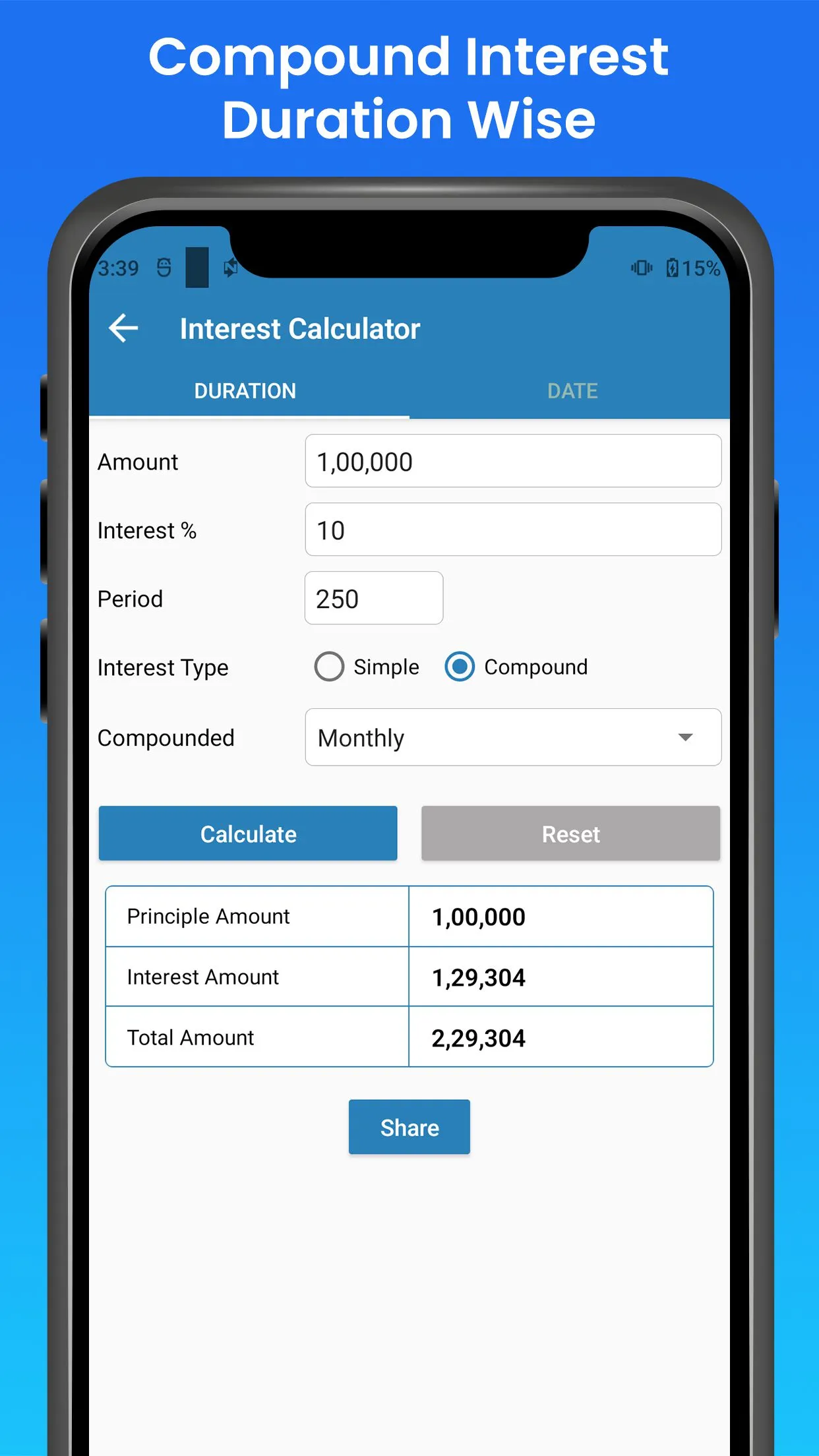 Interest Calculator | Indus Appstore | Screenshot