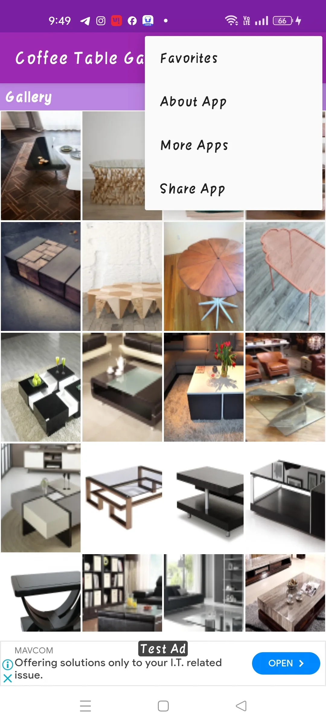 Coffee Table Gallery | Indus Appstore | Screenshot