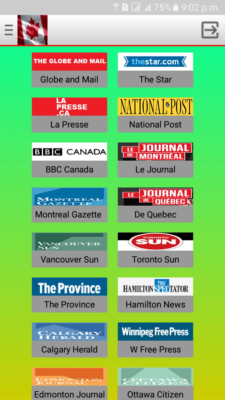 Canadian Newspapers | Indus Appstore | Screenshot