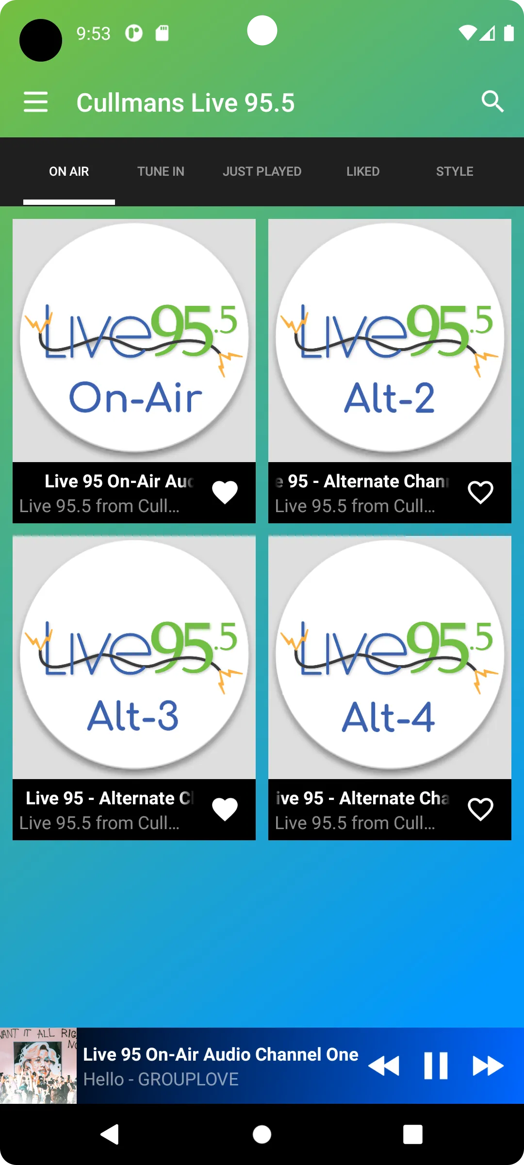 Cullmans Live 95.5 | Indus Appstore | Screenshot