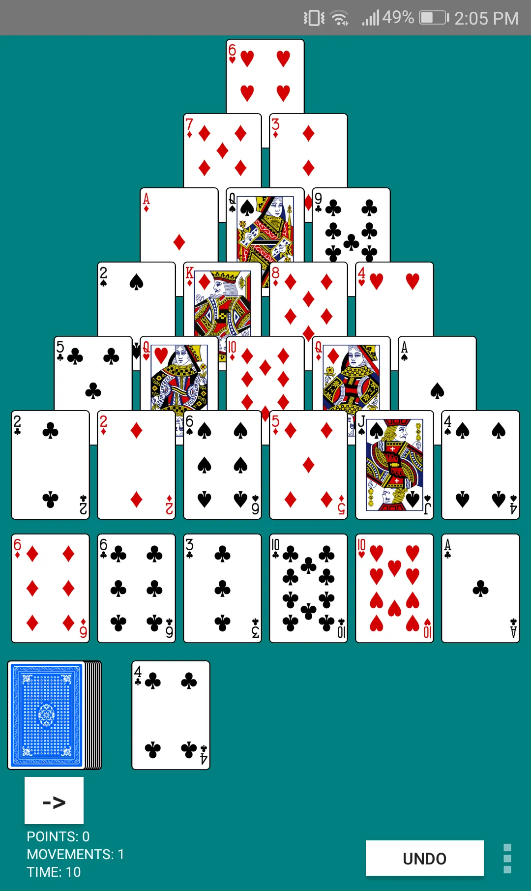 Pyramid Solitaire | Indus Appstore | Screenshot