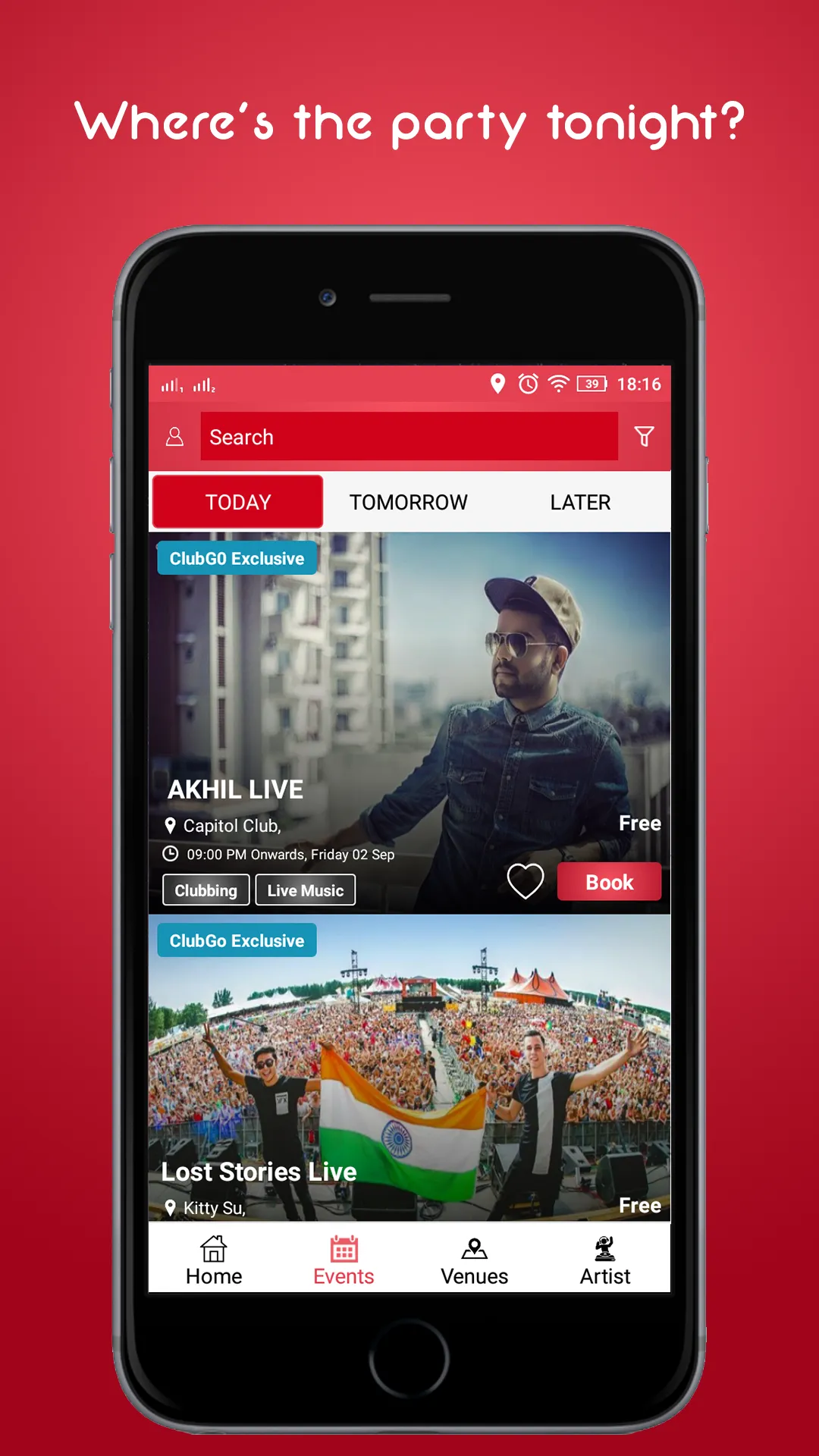 ClubGo Events & Offers | Indus Appstore | Screenshot