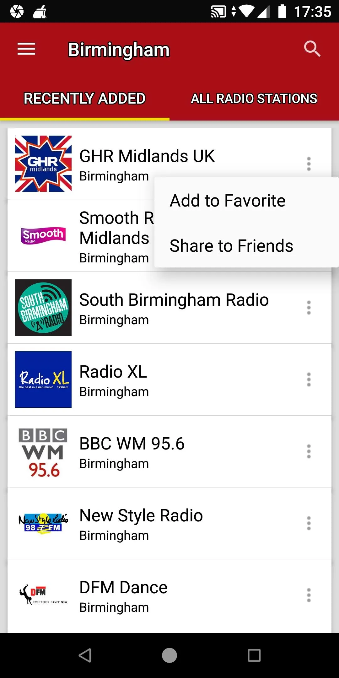 Birmingham Radio Stations - UK | Indus Appstore | Screenshot