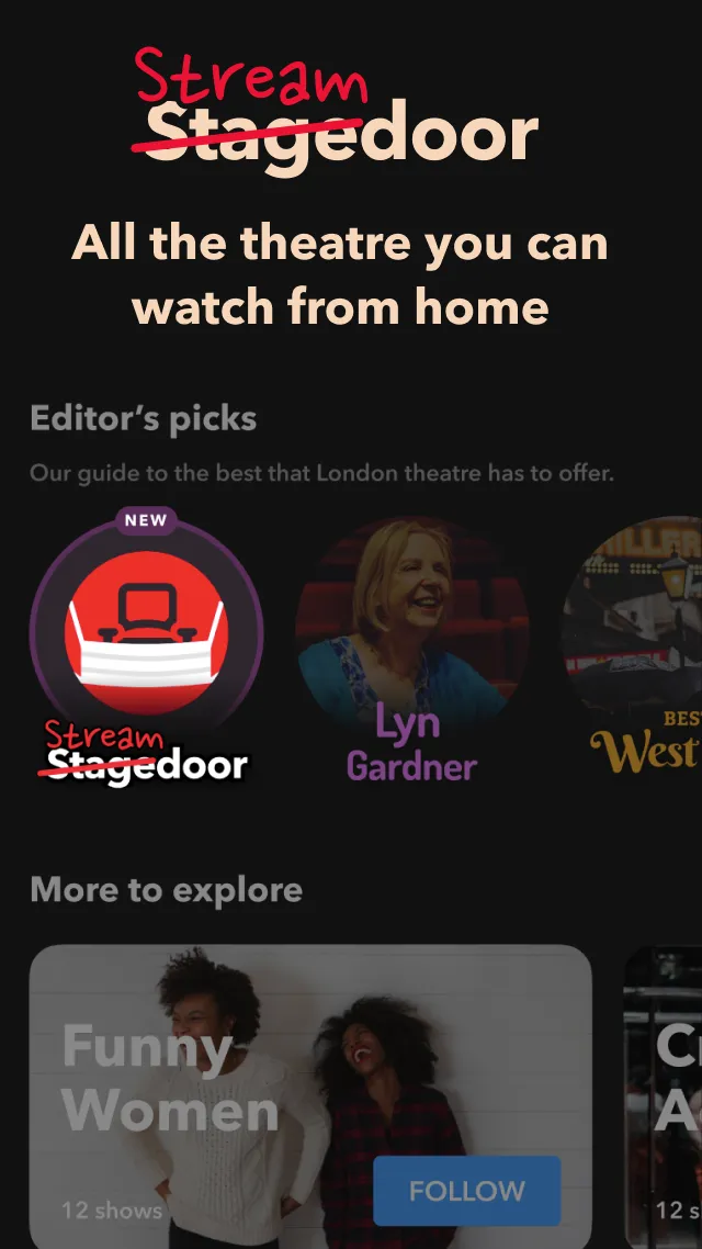 Stagedoor: London theatre | Indus Appstore | Screenshot