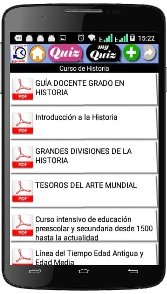 CURSO DE HISTORIA | Indus Appstore | Screenshot