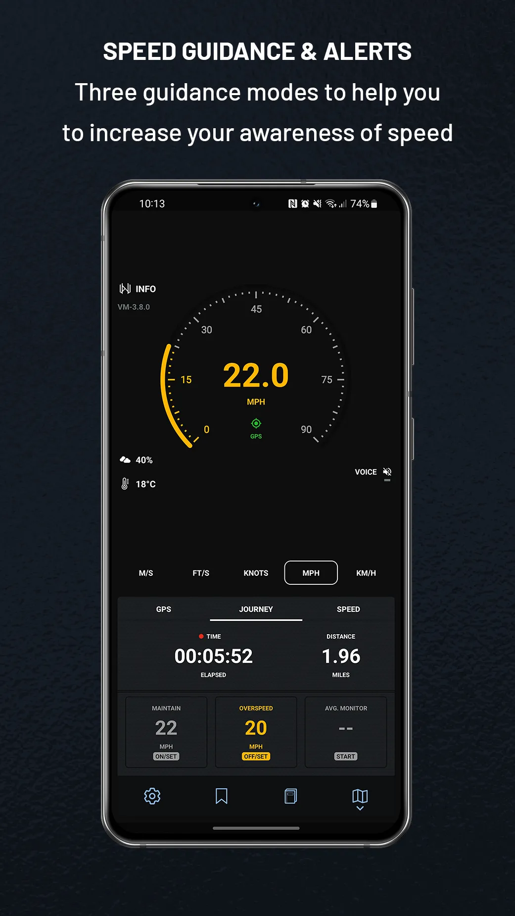 Velocity GPS Speed Dash | Indus Appstore | Screenshot